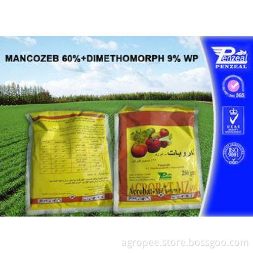 Mancozeb 60% + Dimethomorph 9% WP Pesticide Mixtures Local